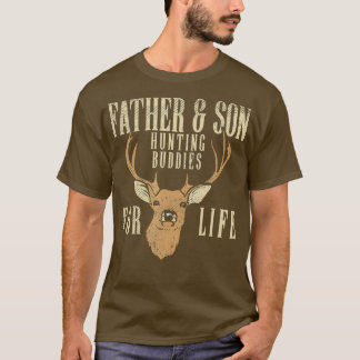 T-shirt Père Fils Chasse Buddies Correspondant Chasseur Pa