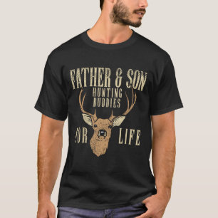 T-shirt Père Fils Chasse Buddies Correspondant Chasseur Pa