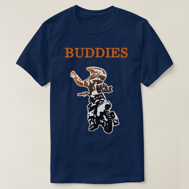 T-shirt Père Fils Correspondant Épargnes Riding Buddies Vé (Design devant)