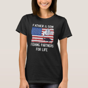 T-shirt Père Fils Partenaires De Pêche Pour La Vie Fête De