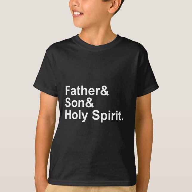 T-shirt Père Fils Saint Esprit | Dieu de la Sainte Trinité (Devant)