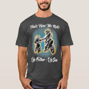 T-shirt Père génial Comme Son Dirt Vélo Motocross