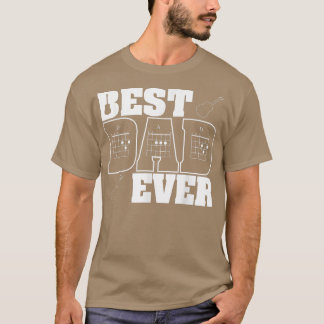 T-shirt Père guitariste Meilleur Père Jamais D A D Chord C