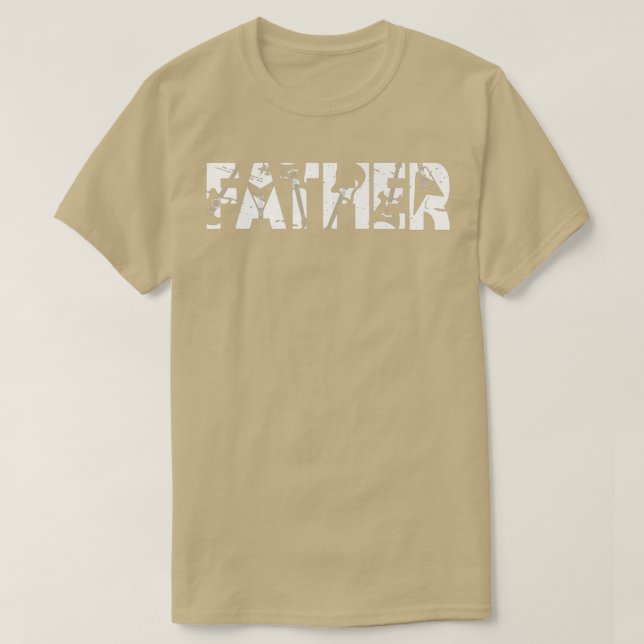 T-shirt Père guitariste rétro Père Fête des pères de guita (Design devant)
