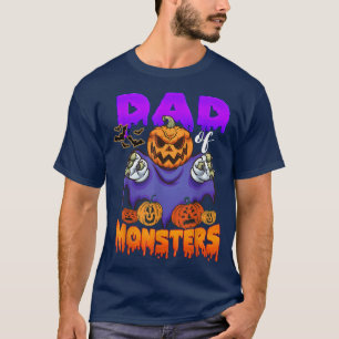 T-shirt Père Halloween Costume Papa de Monsters sorcière M