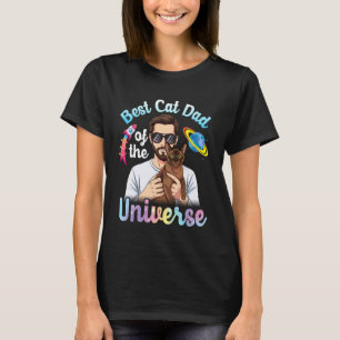 T-shirt Père Havana Brown Meilleur Papa Chat de l'Univers