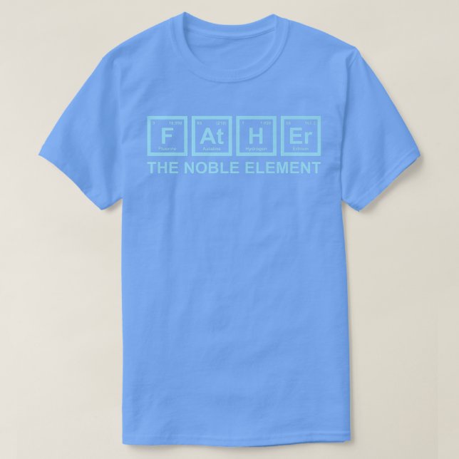 T-shirt Père Le Noble Élément Drôle Père Père Père Science (Design devant)