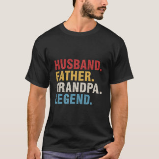 T-shirt Père mari grand-père Légende Fête des pères Papa P