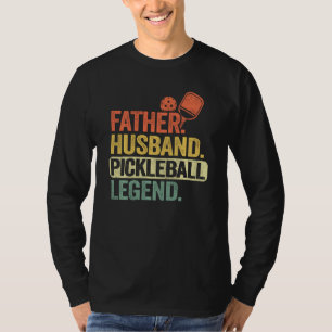 T-shirt Père Mari Pickleball Legend Grand-Père Hommes Pick