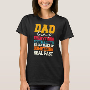 T-shirt Père Meilleur Papa Jamais Papa Patrie Parent Papa