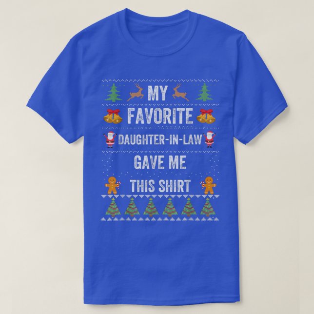 T-shirt Père Mère en droit Drôle cadeaux de Noël laid Xm (Design devant)