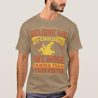 T-shirt Père Mes enfants ont plus de Stamina garçon