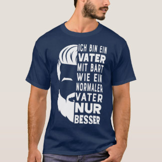 T-shirt Père Mit Bart Mie Une Normale Papa Nur Beard Carri