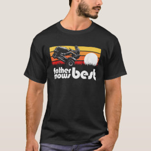 T-shirt Père Mows meilleur équitation de la pelouse Roue D