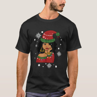 T-shirt Père Noël afro-américain