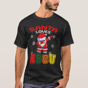 T-shirt Père Noël afro-américain HBCU Noël 2021
