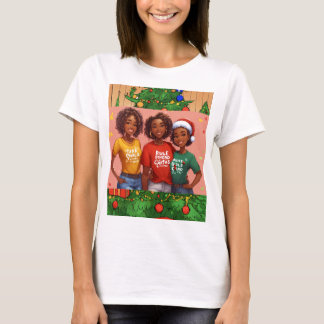 T-shirt père Noël Afro-Américaine Ultra-Définie 3D