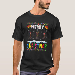T-shirt Père Noël Ant Animaux Joyeux Pyjama de Noël