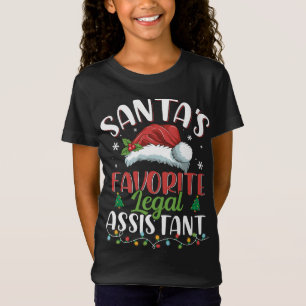 T-Shirt Père Noël Assistant juridique préféré Noël Père No
