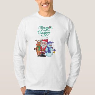 T-shirt Père Noël avec le cerf
