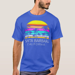 T-shirt Père Noël Barbara Beach California Surf Vintage Ca
