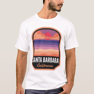 T-shirt Père Noël Barbara CA Retro Sunset