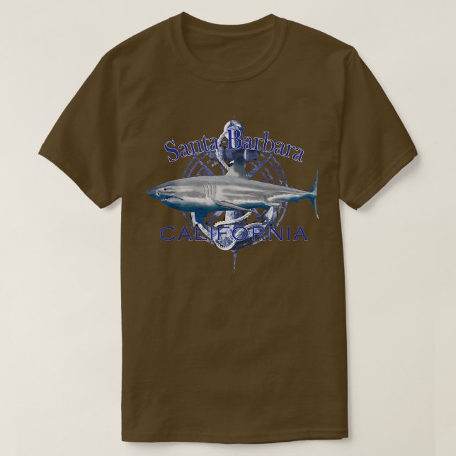 T-shirt Père Noël Barbara California Nautical Sailing (Design devant)