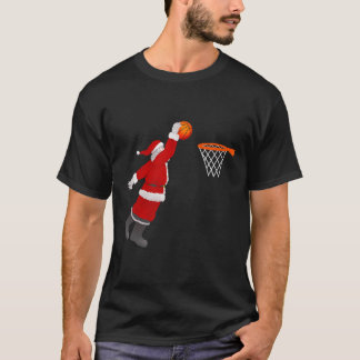 T-shirt Père Noël Basketball Noël Noël Noël Noël Basketbal