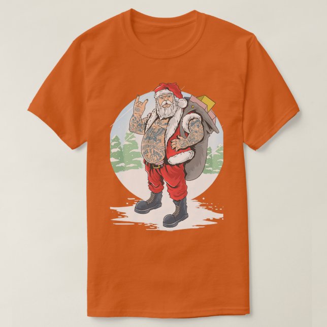T-SHIRT PÈRE NOËL BEARD CLAUS (Design devant)