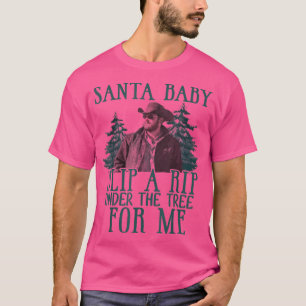 T-shirt père Noël bébé me glisse une déchirure sous l'arbr