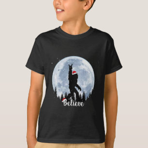 T-shirt Père Noël Bigfoot Christmas Rock Roll Sasquatch Be