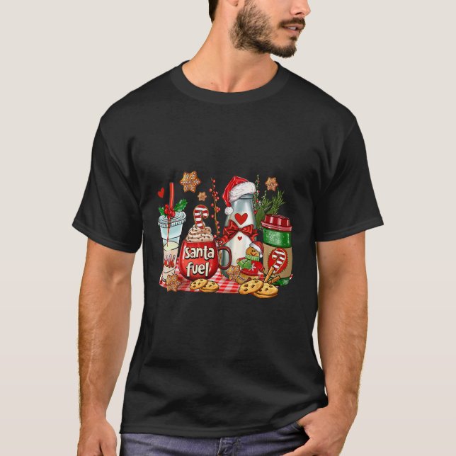 T-shirt Père Noël Carburant Tasses à café Joyeux café de N (Devant)