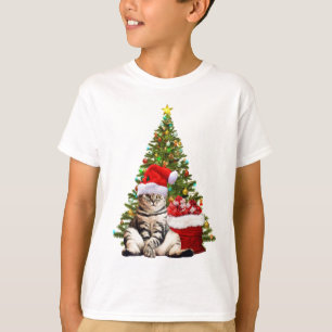 T-shirt Père Noël Cat