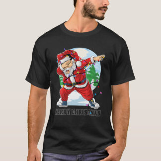 T-shirt père Noël Christmas Lights Funky Christmas Tree