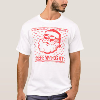 T-shirt Père Noël Christmas Où Mes Hôtes À