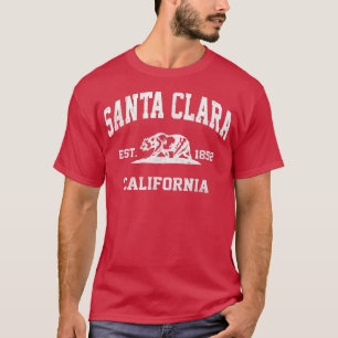 T-shirt Père Noël Clara Californie CA vintage State Athlet
