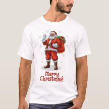 Père Noël classique apportant des cadeaux de Noël