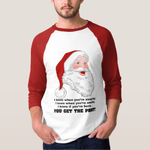 T-shirt Père Noël connaît la chemise