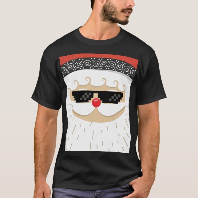 T-shirt Père Noël cool (Devant)