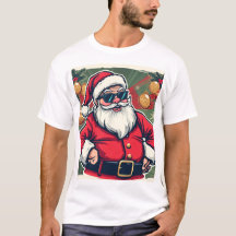 Père Noël cool avec des lunettes de soleil branché