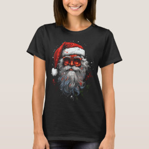 T-shirt Père Noël Cool Tee - shirts graphiques de Noël