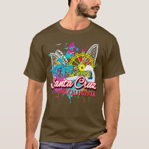 T-shirt Père Noël Cruz California Beach Amusement Park