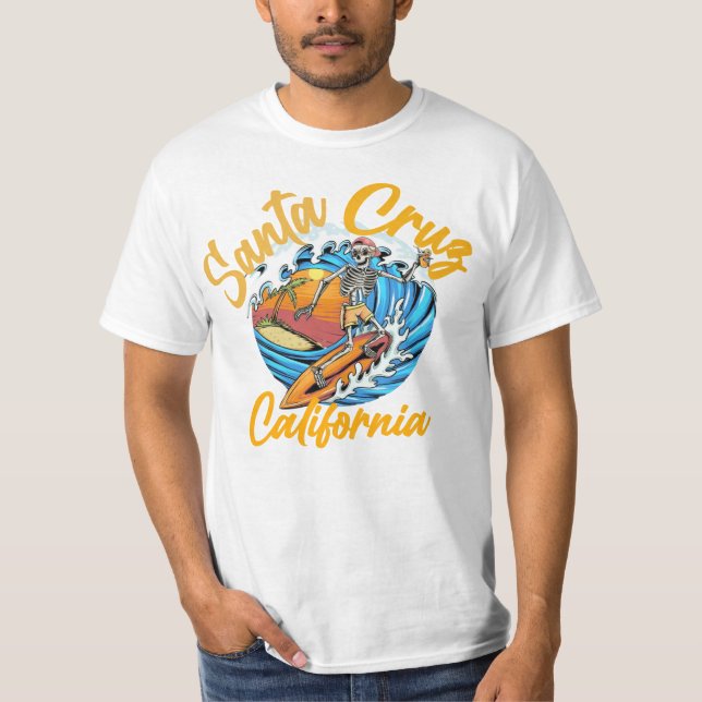 T-shirt Père Noël Cruz, Californie (Devant)