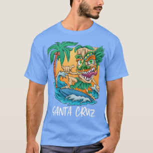 T-shirt Père Noël Cruz Californie Surf Tiki Beach Vacances