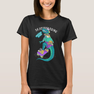 T-shirt Père Noël Cruz Retro Patinage Vintage Dinosaur