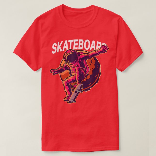 T-shirt Père Noël Cruz Skateboard Space Skateboard Astrona (Design devant)