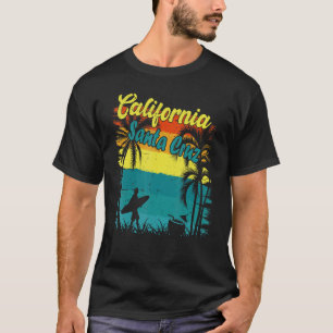 T-shirt Père Noël Cruz Vintage Beach Surf Retro Sunset Fam
