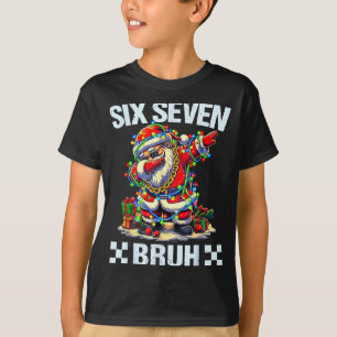 T-shirt Père Noël drôle qui Dabbing Six Sept Bruh Noël 67