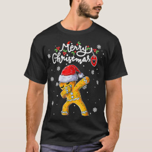T-shirt Père Noël en pain d'épice faisant dabbing pour Noë