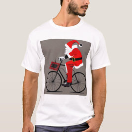 T-shirt Père Noël en vélo